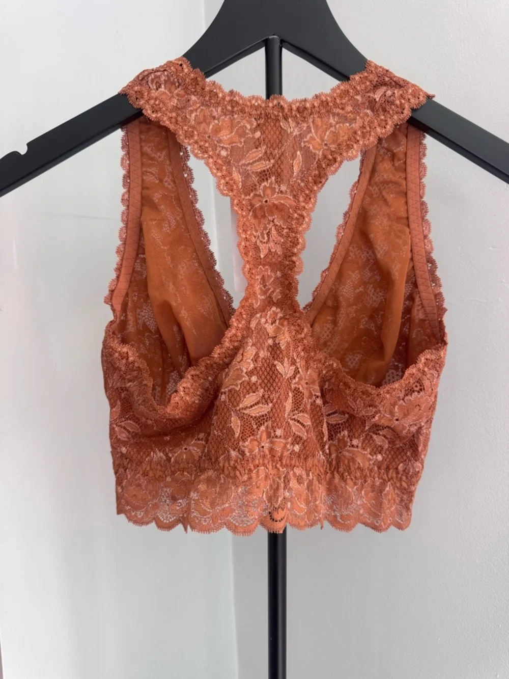NWT’s Cosabella Never Say Never Cutie Lace Bralette Sz S Dark‎ Copper Racerback